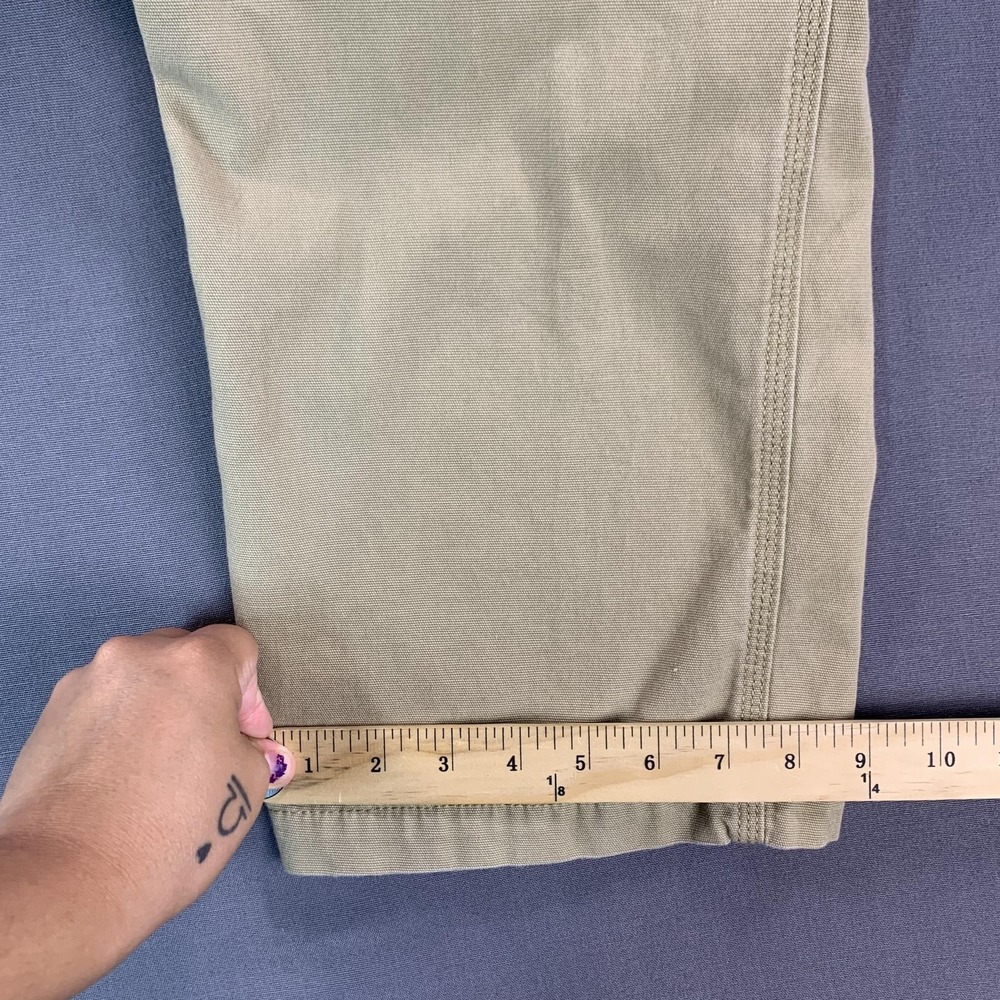 Carhartt Rugged Flex Relaxed Fit Carpenter Pants Mens 38x32 Beige Canvas Stretch - Picture 13 of 16
